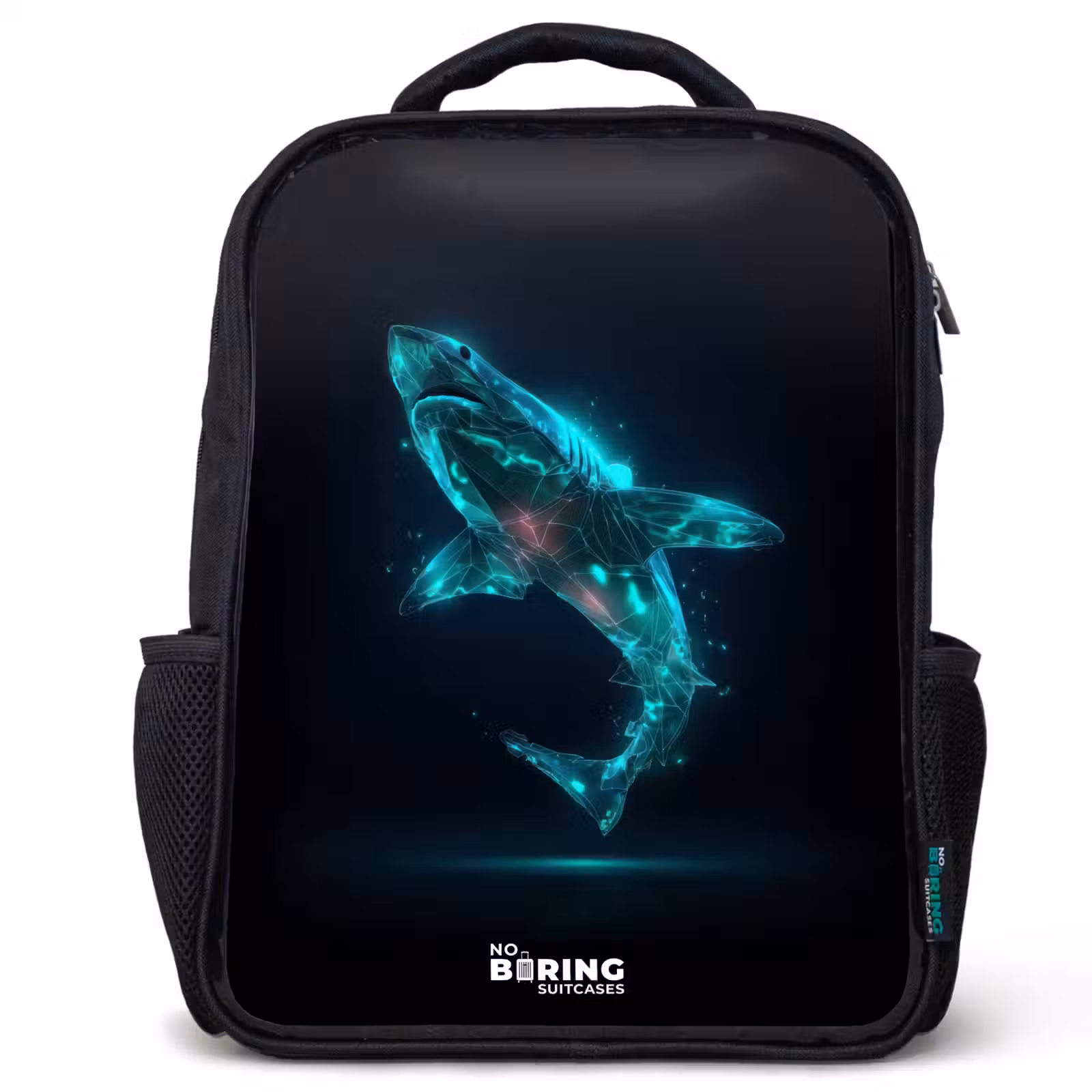 Sac à dos enfant - Noir - Puissance du requin numérique — 1