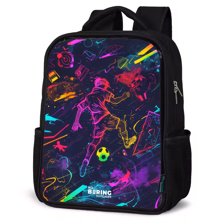 Sac à dos enfant - Noir - Football de rue aux couleurs de l'espace — 6