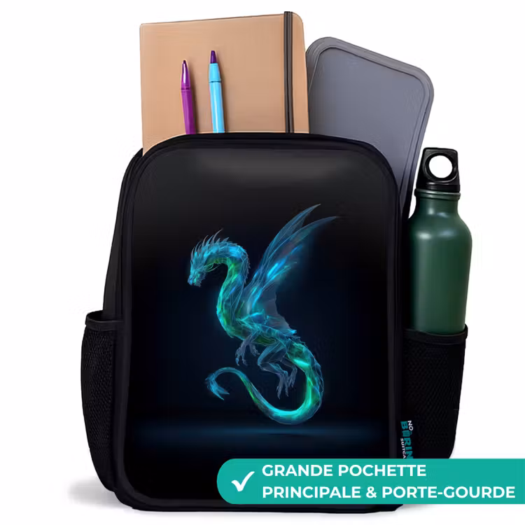 Sac à dos enfant - Noir - Le cyberdragon légendaire — 10