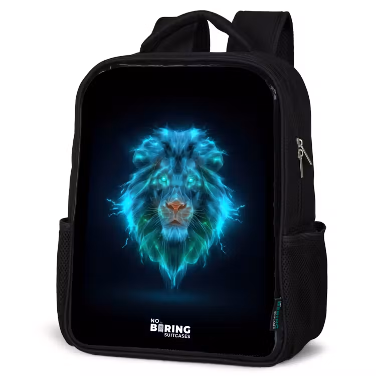 Sac à dos enfant - Noir - Lion lumineux — 6