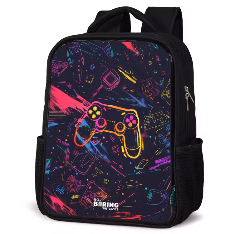 Sac à dos enfant - Noir - L'univers des jeux en style néon — 6
