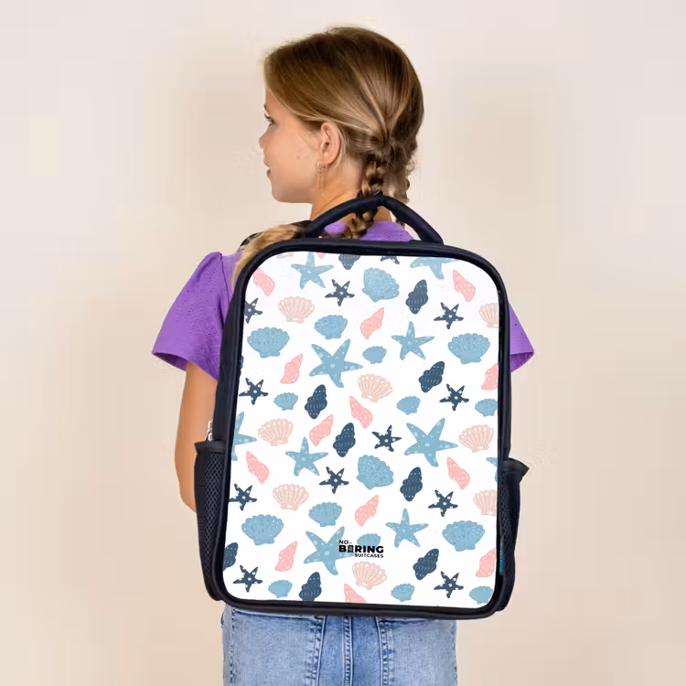 Sac à dos enfant - Noir - Motif coquillage coloré — 4