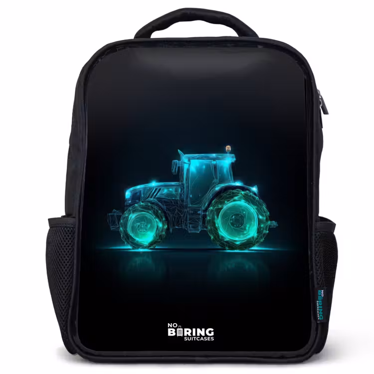 Sac à dos enfant - Noir - Neontractor sur fond noir — 1