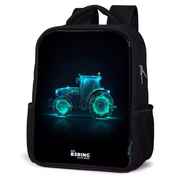 Sac à dos enfant - Noir - Neontractor sur fond noir — 6