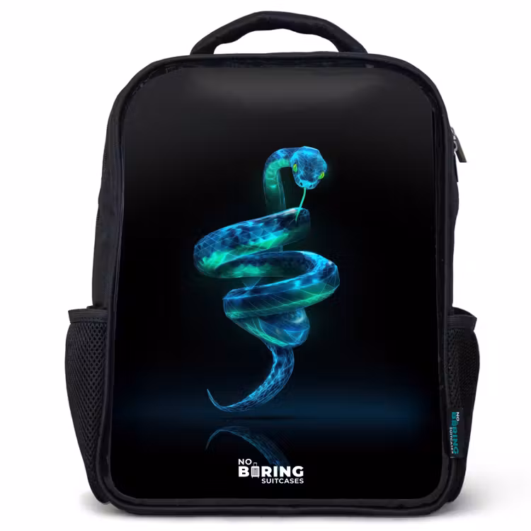 Sac à dos enfant - Noir - Tuyau numérique en forme de spirale — 1