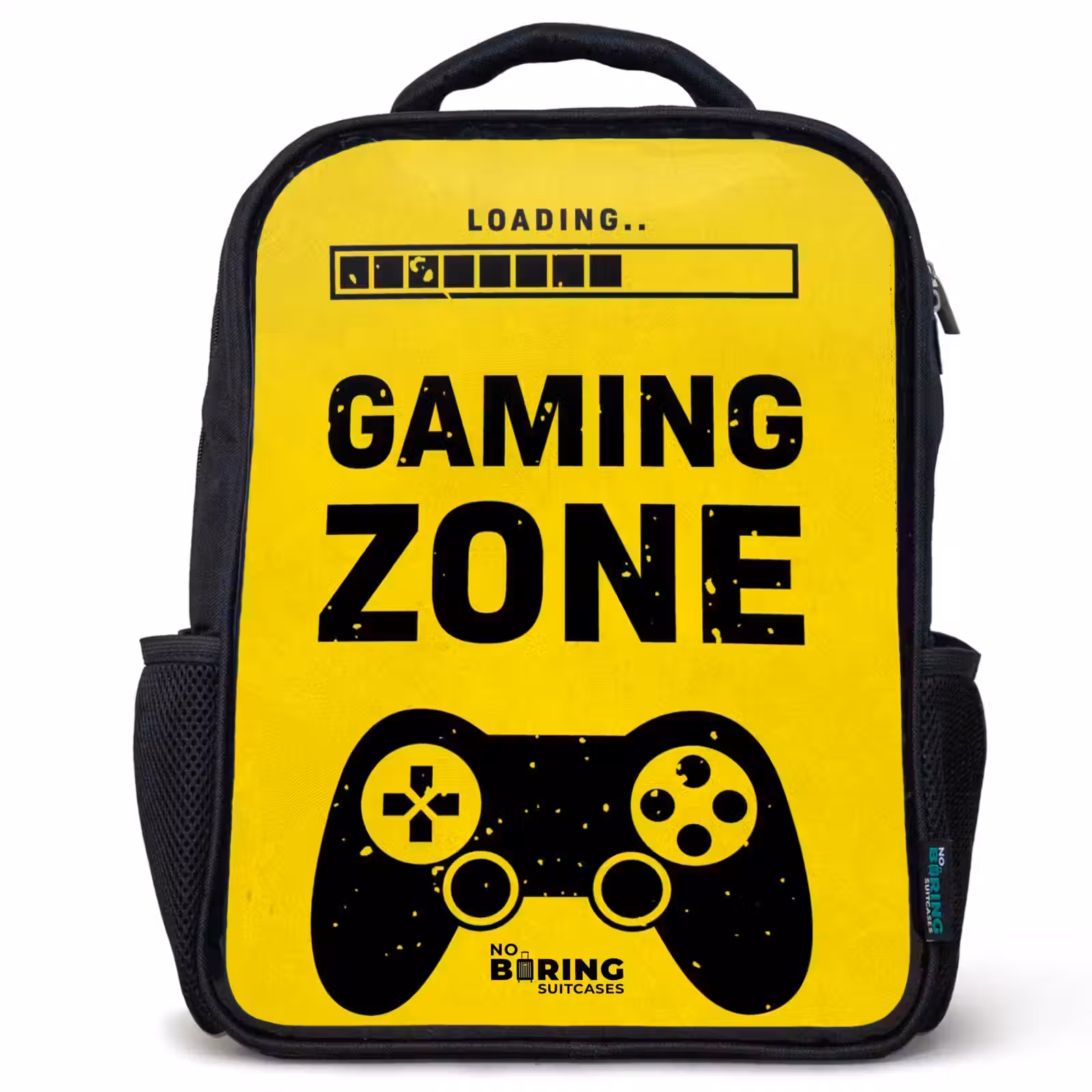 Sac à dos enfant - Noir - Noir et jaune avec zone de jeu — 1
