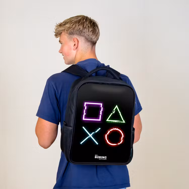 Sac à dos enfant - Noir - Boutons de console de jeu — 5