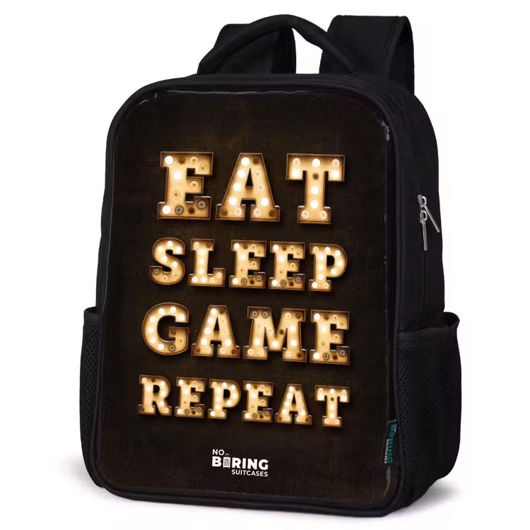 Sac à dos enfant - Noir - Qoute avec la lumière — 6