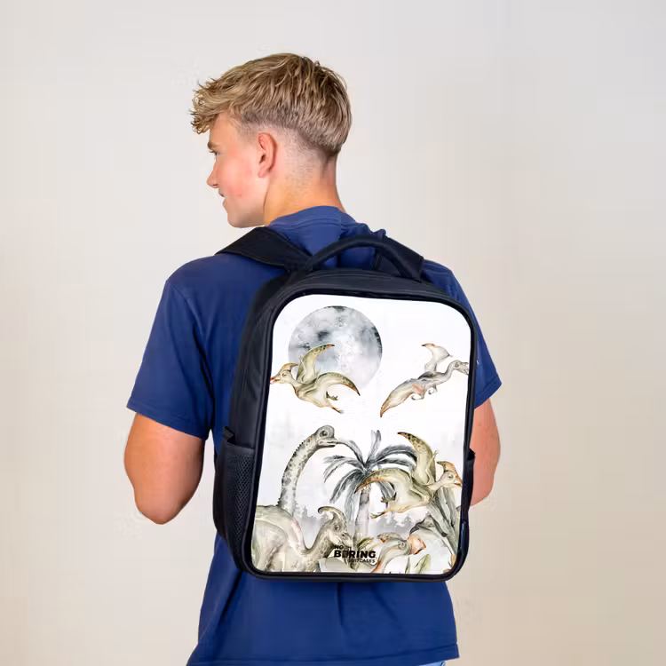 Sac à dos enfant - Noir - Des dinosaures dans la jungle — 5