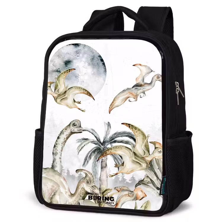 Sac à dos enfant - Noir - Des dinosaures dans la jungle — 6