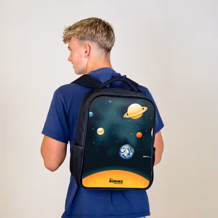 Sac à dos enfant - Noir - L'espace avec les planètes — 5