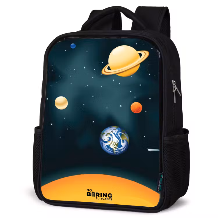 Sac à dos enfant - Noir - L'espace avec les planètes — 6