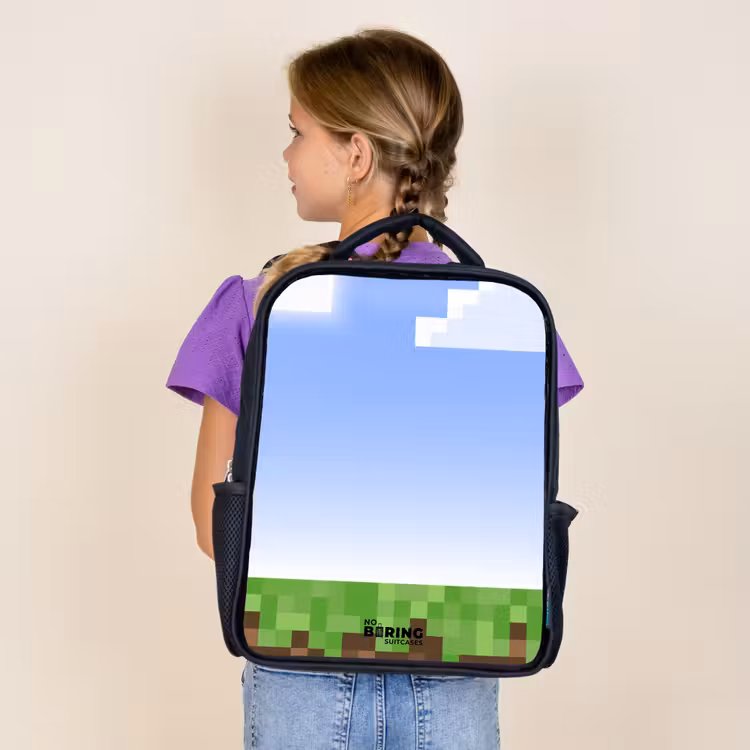Sac à dos enfant - Noir - Monde de pixels — 4