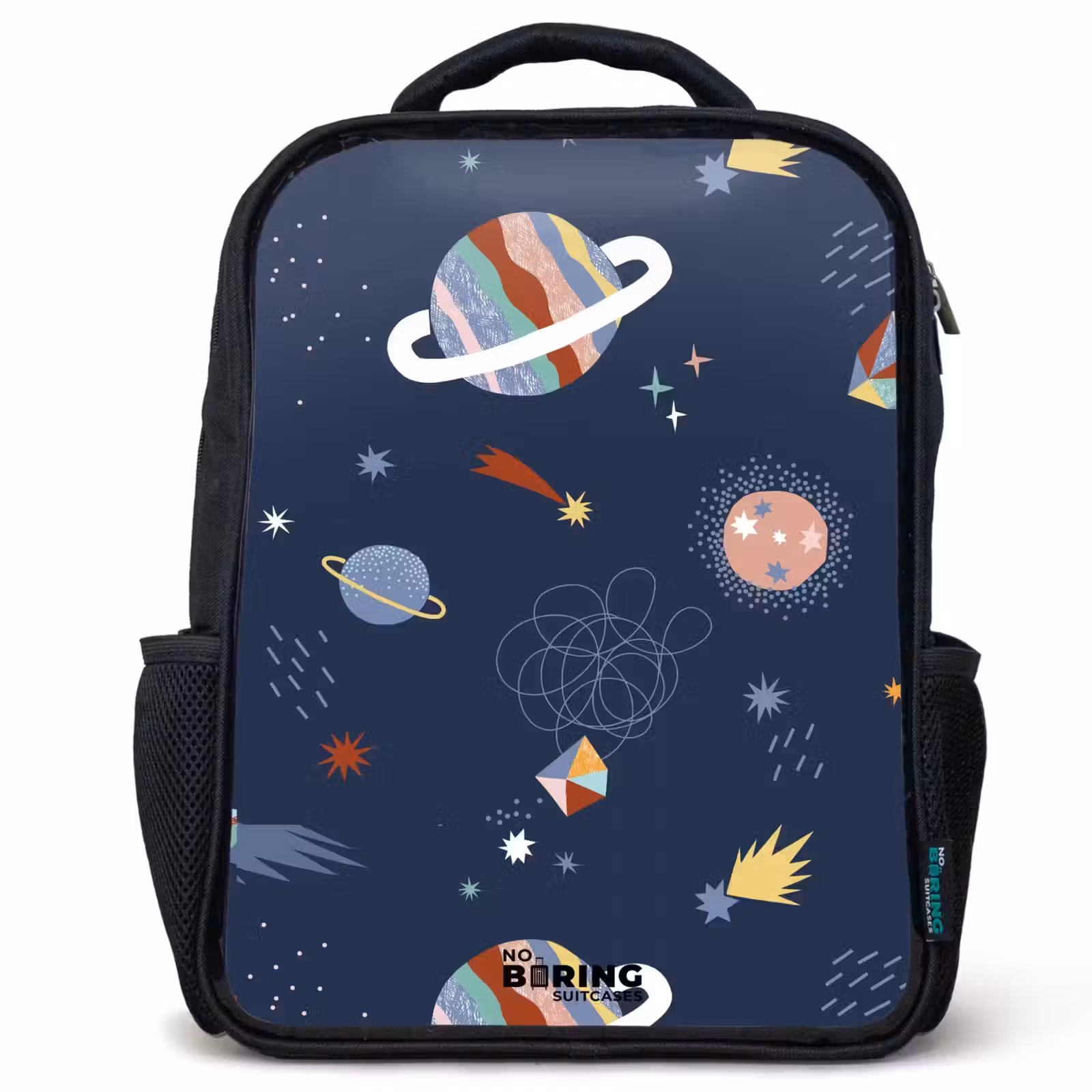 Sac à dos enfant - Noir - Les planètes dans le ciel — 1