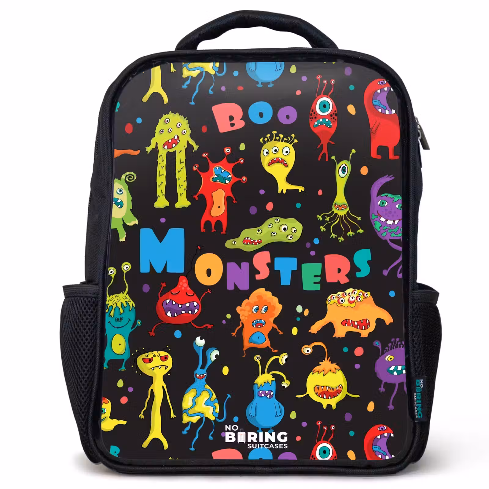 Sac à dos enfant - Noir - Modèle de monstres — 1