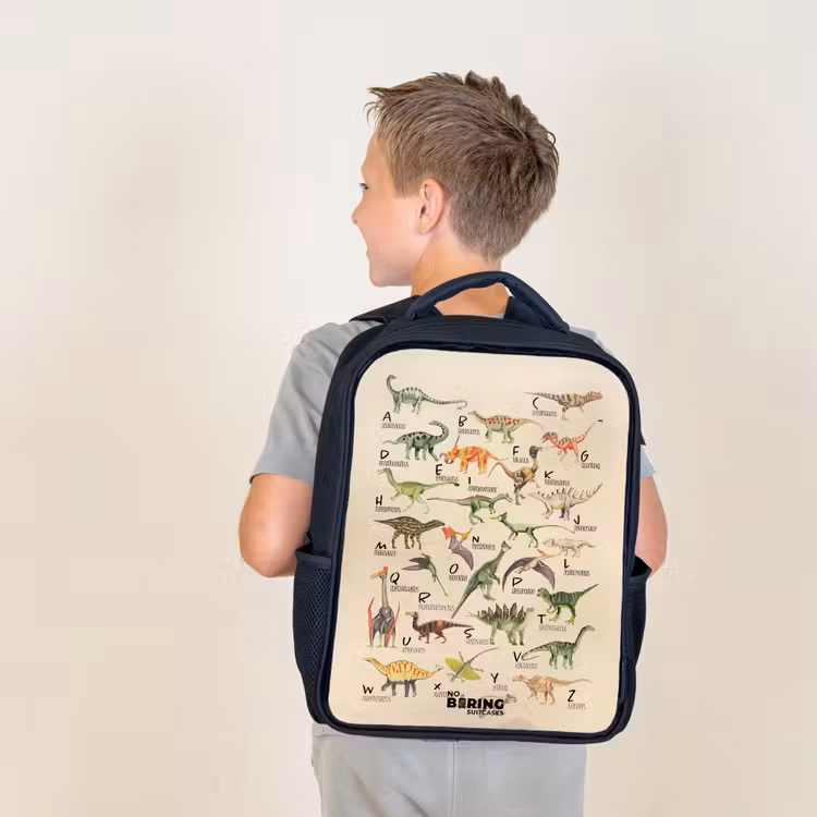Sac à dos enfant - Noir - Alphabet Dino — 2