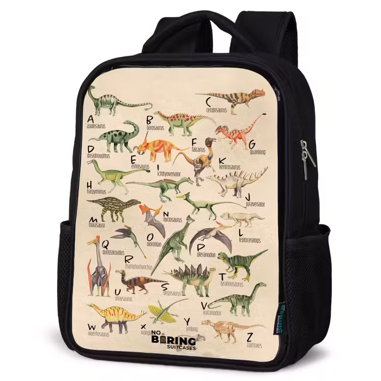 Sac à dos enfant - Noir - Alphabet Dino — 6