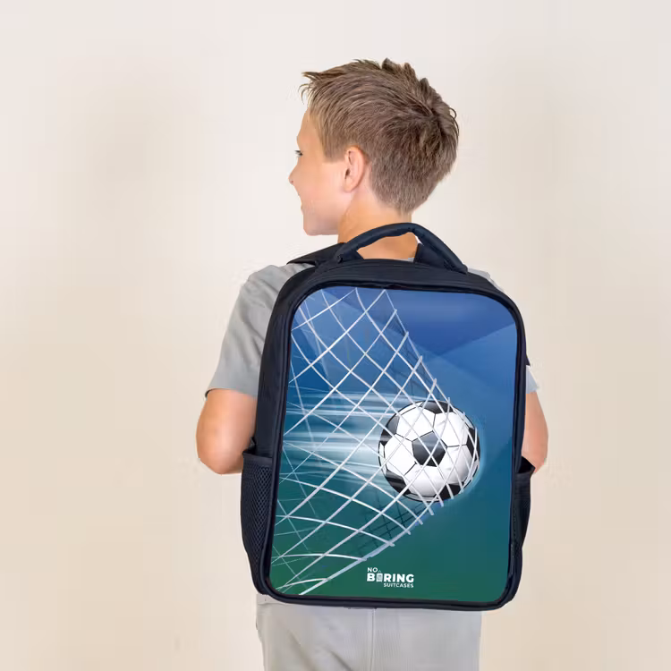 Sac à dos enfant - Noir - Ballon dans le but — 2