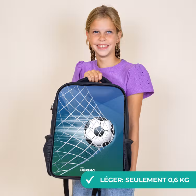Sac à dos enfant - Noir - Ballon dans le but — 9