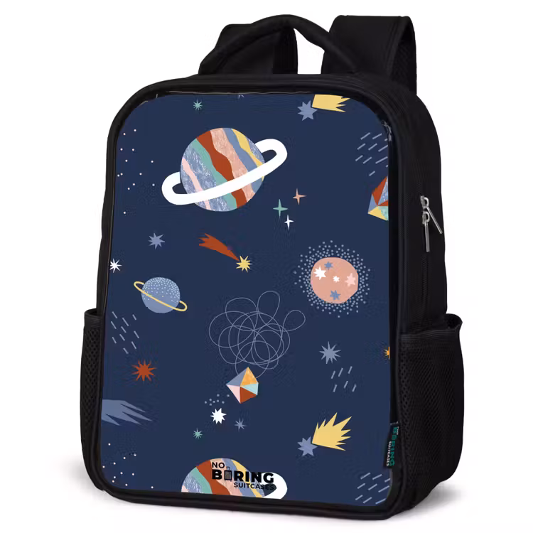 Sac à dos enfant - Noir - Les planètes dans le ciel — 6