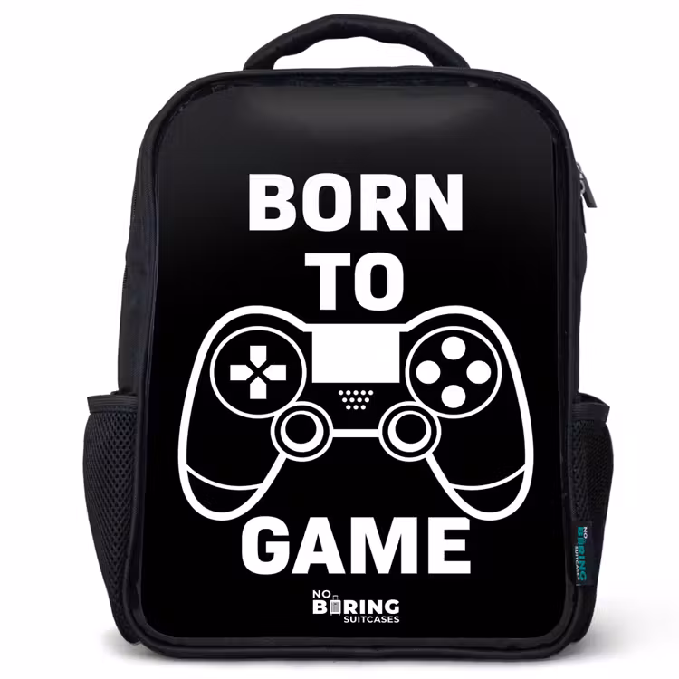 Sac à dos enfant - Noir - Né pour jouer avec une manette — 1
