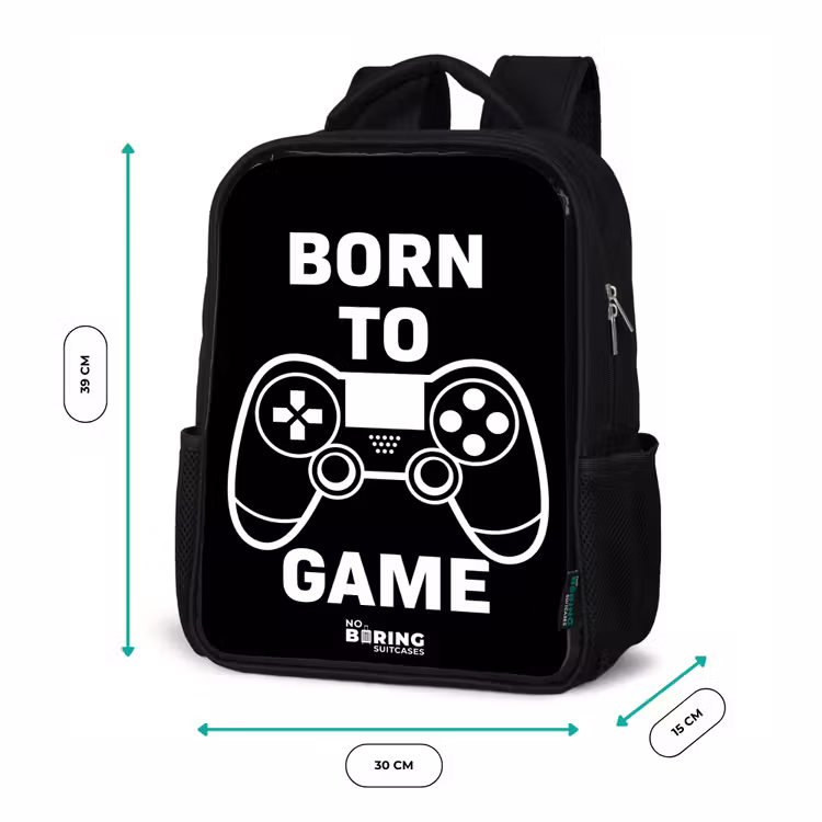 Sac à dos enfant - Noir - Né pour jouer avec une manette — 8