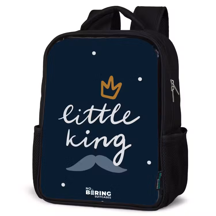 Sac à dos enfant - Noir - Petit roi à pois — 6