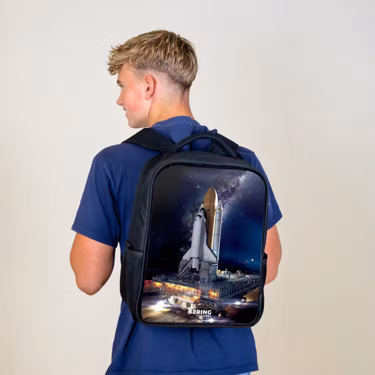 Sac à dos enfant - Noir - Une navette spatiale qui peut décoller — 5