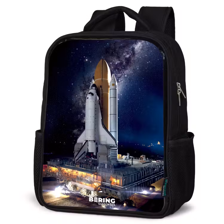 Sac à dos enfant - Noir - Une navette spatiale qui peut décoller — 6