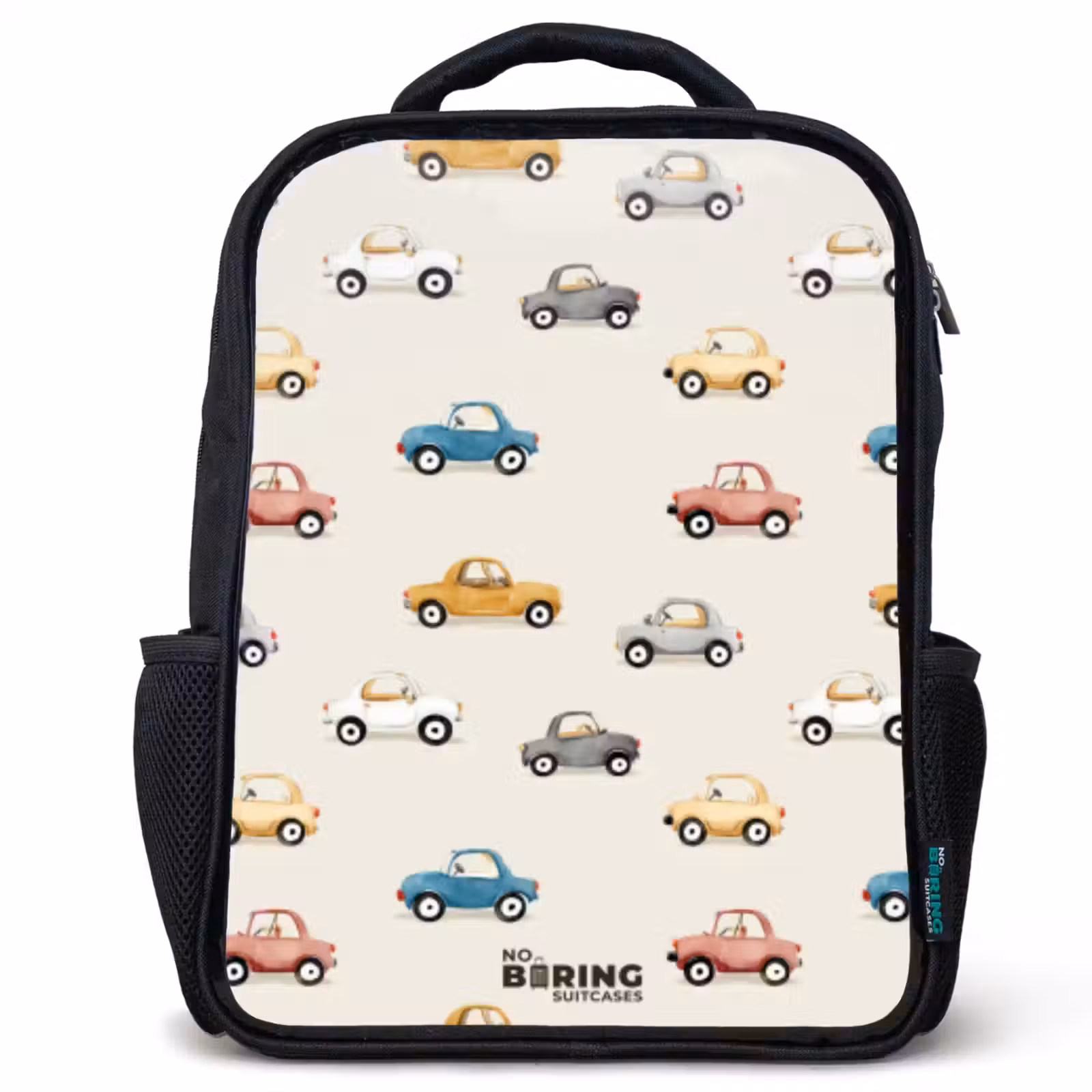 Sac à dos enfant - Noir - Voitures rétro colorées — 1