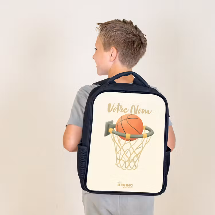 Sac à dos enfant - Noir - Basket-ball dans des couleurs neutres — 2