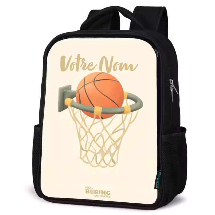 Sac à dos enfant - Noir - Basket-ball dans des couleurs neutres — 6