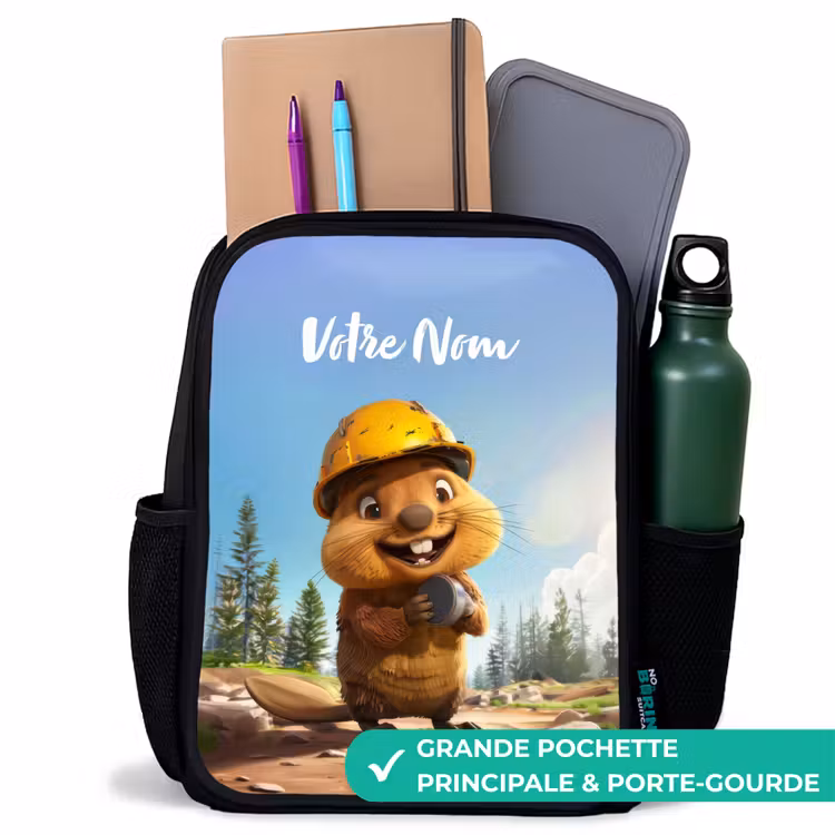 Sac à dos enfant - Noir - Casque de chantier Billy — 10