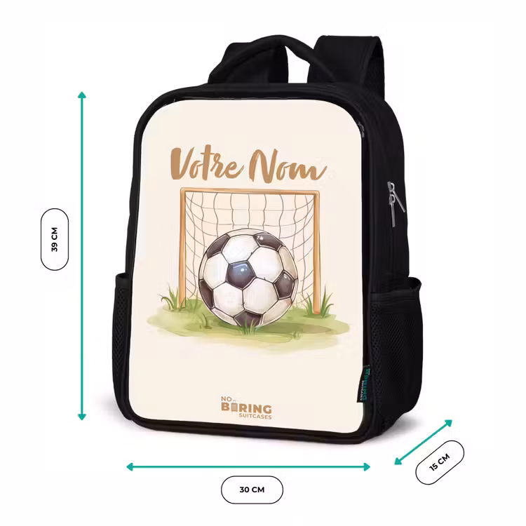 Sac à dos enfant - Noir - Le football dans un but — 8