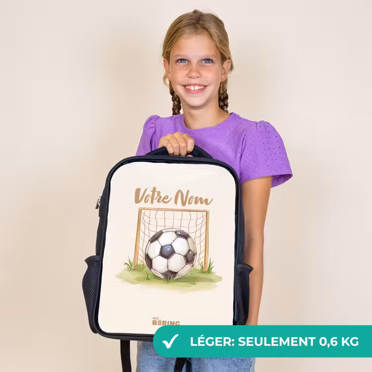 Sac à dos enfant - Noir - Le football dans un but — 9