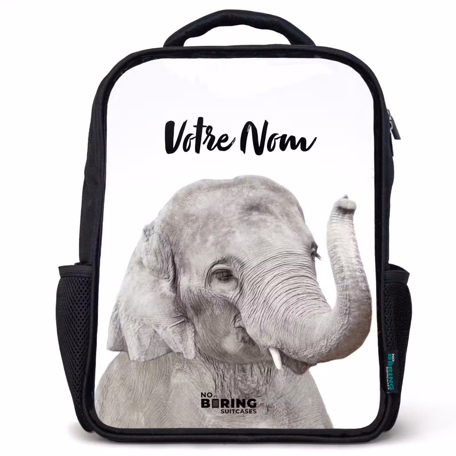 Sac à dos enfant - Noir - L'éléphant Oscar — 1