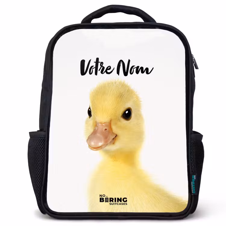 Sac à dos enfant - Noir - Barry le canard en caoutchouc — 1