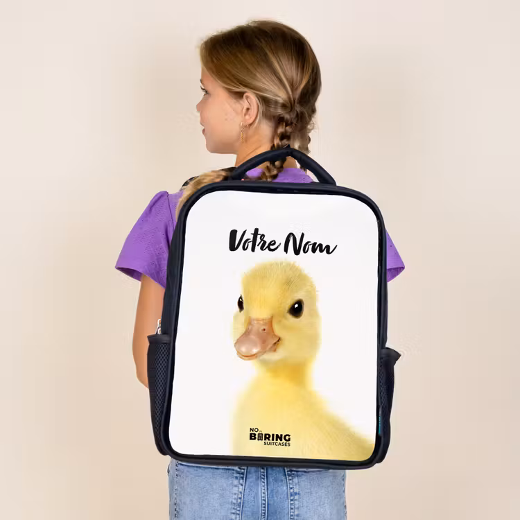 Sac à dos enfant - Noir - Barry le canard en caoutchouc — 4