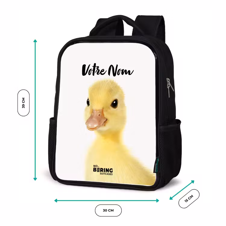 Sac à dos enfant - Noir - Barry le canard en caoutchouc — 8