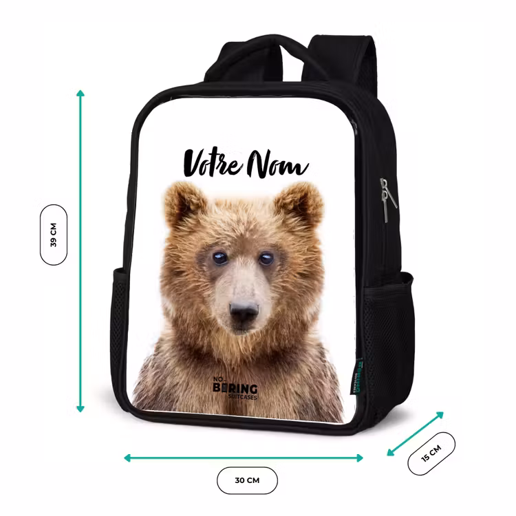 Sac à dos enfant - Noir - Bennie Bear — 8