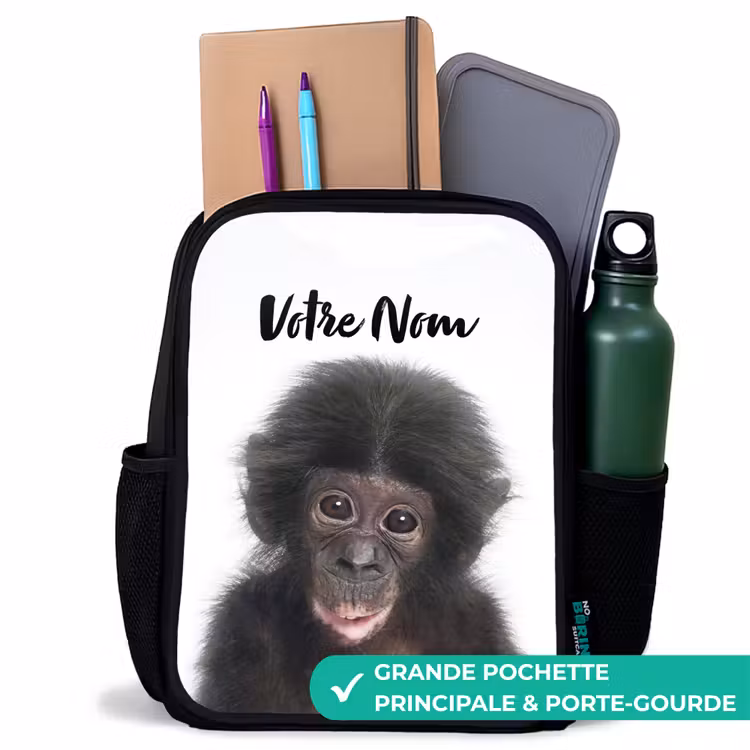 Sac à dos enfant - Noir - Charlie Chimp — 10