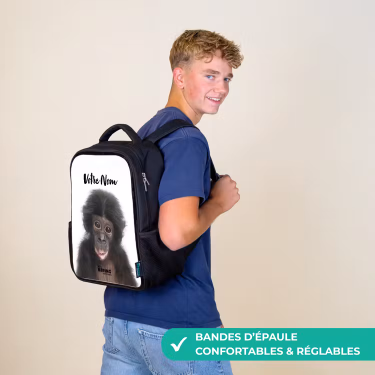 Sac à dos enfant - Noir - Charlie Chimp — 11