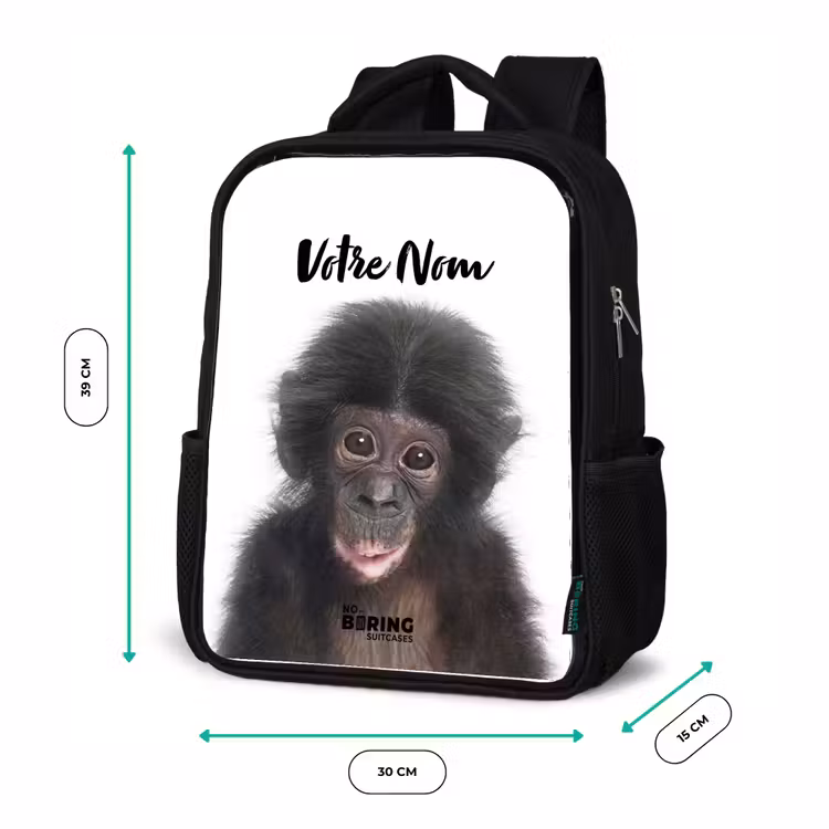 Sac à dos enfant - Noir - Charlie Chimp — 8