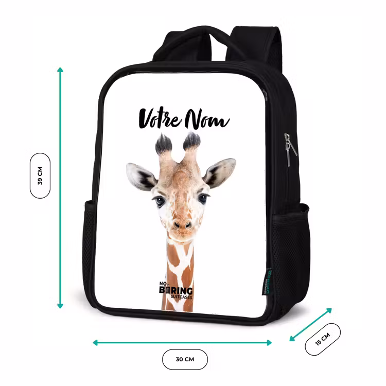 Sac à dos enfant - Noir - Gerrie Girafe — 8