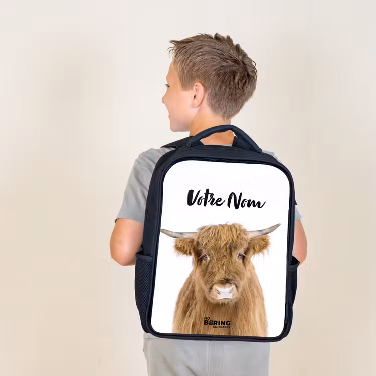 Sac à dos enfant - Noir - Halbe Hooglander — 2