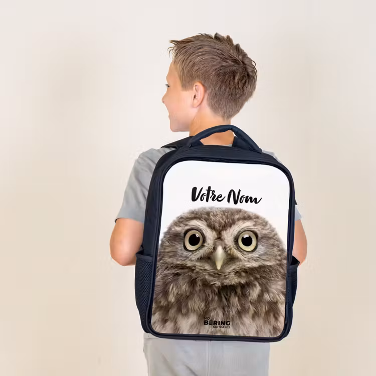 Sac à dos enfant - Noir - Hibou d'Ulke — 2