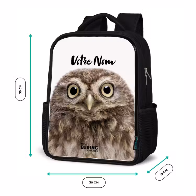 Sac à dos enfant - Noir - Hibou d'Ulke — 8