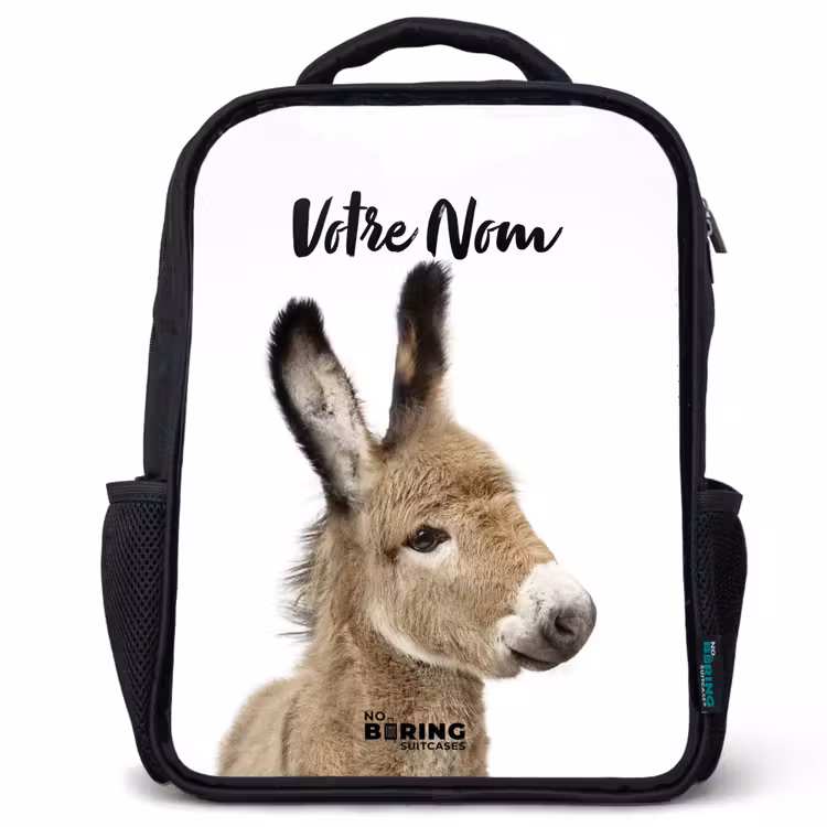 Sac à dos enfant - Noir - L'âne Eddy — 1