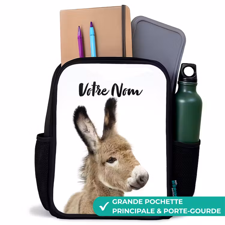 Sac à dos enfant - Noir - L'âne Eddy — 10