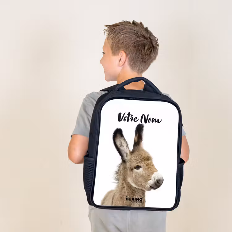 Sac à dos enfant - Noir - L'âne Eddy — 2